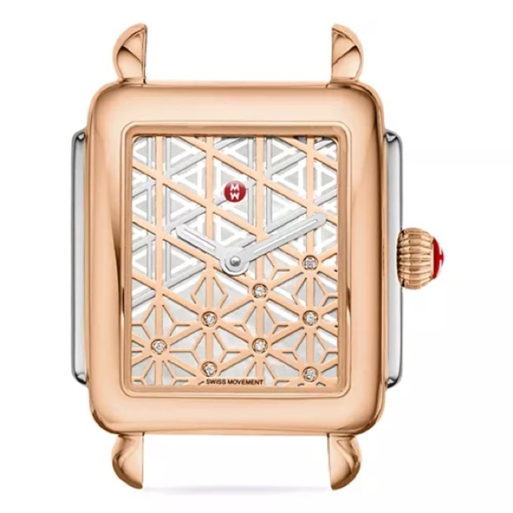 Michele deco watch with diamonds
